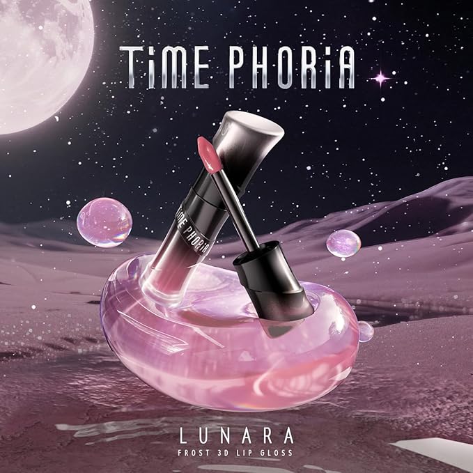 LUNARA FROST 3D LIP GLOSS - Plumping High-Shine Gloss with Hyaluronic Acid | Non-Sticky Glassy Finish | Cooling Sensation | 24H Hydration | Instant Volume Effect (16 IRIS)