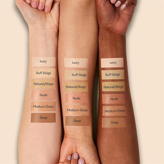 Air Cushion BB Cream Foundation - Mushroom Head CC Cream Concealer Makeup Base Water & Sweat-Proof, Create Flawless and Natural Look for All Skin Types (Nude)