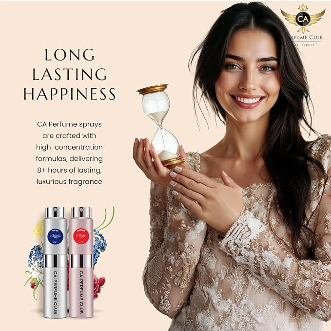 CA Perfume Duo Impression of Moonlight In Heaven For Women And Men Perfume Layering Set Long Lasting Travel Size EDP + Body Oil Roll-On Bottle 0.27 Fl Oz+0.33 Fl Oz