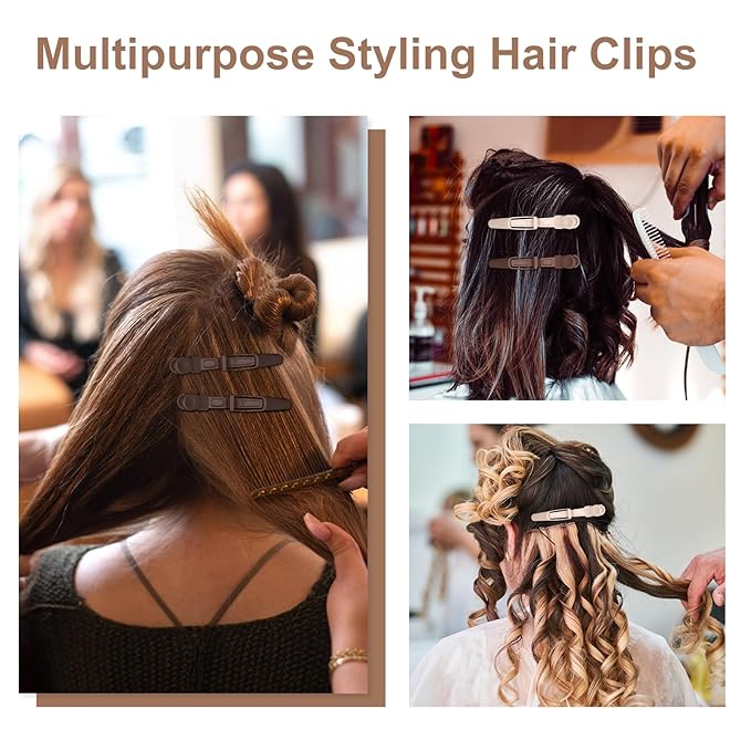 Ondder 24 Pack Alligator Hair Clips for Styling Sectioning Large Salon Pro Hair Clips for Barber Clips for Hair Coloring, Cutting, Sectioning Big Gator Clips Hair Styling Accessories for Women Men