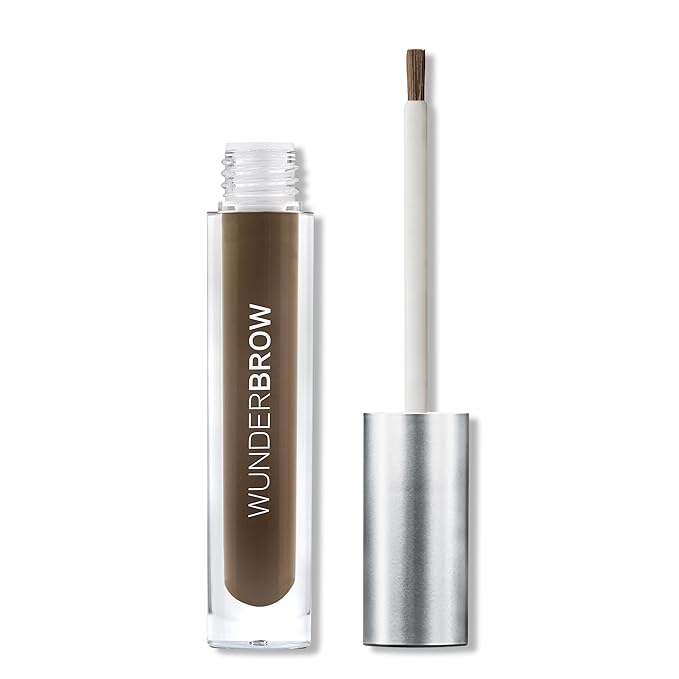 WUNDERBROW Eyebrow Gel, Waterproof, Smudgeproof, Long Lasting, Shade: Deep Black/Brown, Vegan and Cruelty-Free