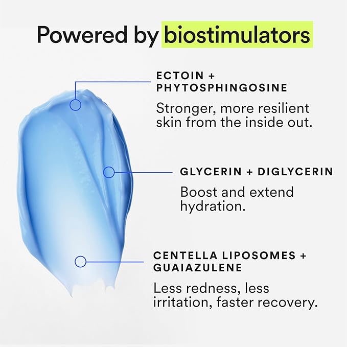 Experiment Molecular Mesh Barrier Repair Face Moisturizer - Soothing Lightweight Face Cream for Strength, Redness, & Irritation - Ectoin, Phytosphingosine, Centella 2 FL OZ - Vegan for Sensitive Skin