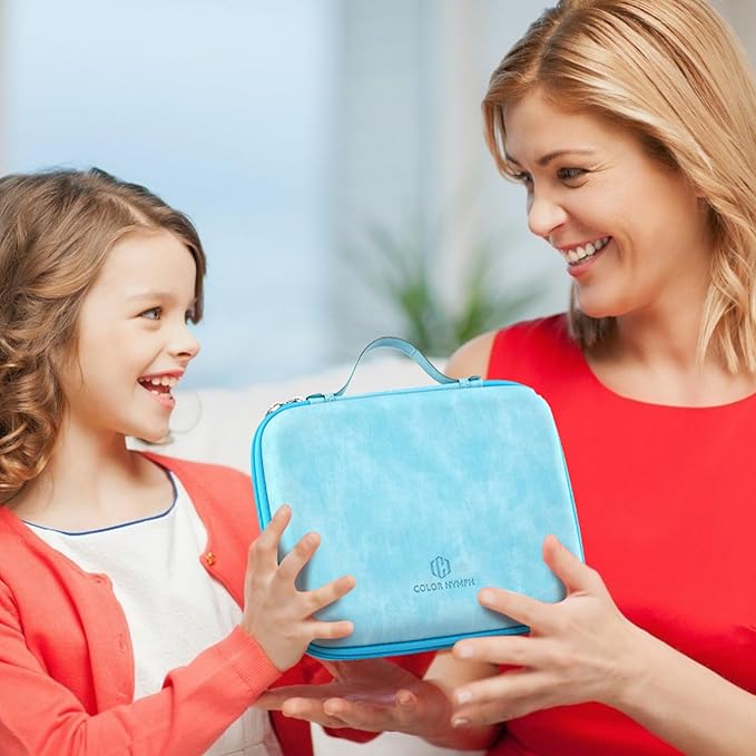 Color Nymph Makeup Palettes Makeup kits for Girls Any Ages, Teens Makeup Set for Beginner with Reusable Handbag, Eyeshadow Palette with Blushes Bronzer Highlighter Lipgloss Lip Oil Sharpener