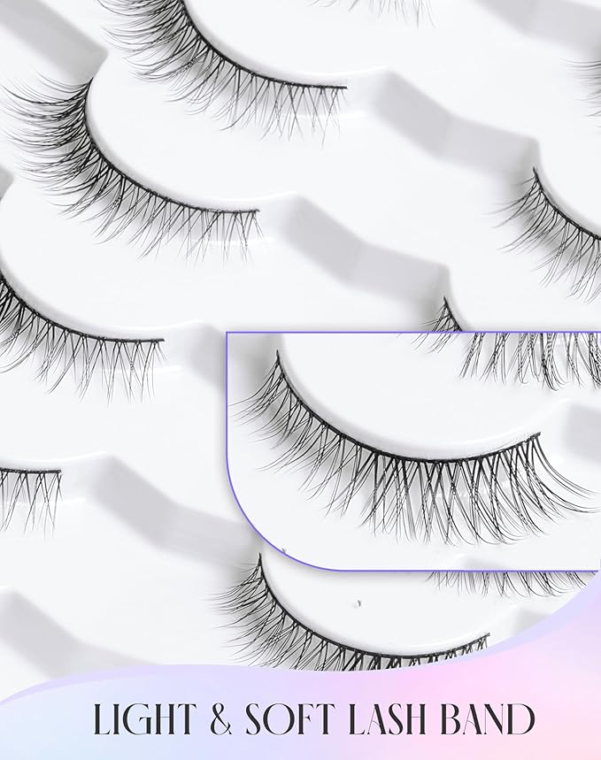 Natural Lashes Short Lashes Wispy Lashes Natural Look Natural Eyelashes Wispy False Eyelashes Small Lashes 11mm K41
