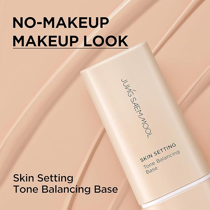 JUNG SAEM MOOL Skin Setting Tone Balancing Base 1.35 Fl Oz, Natural Expression & Pore Blurring Makeup Primer, Hydrating K-Beauty Foundation Base for a Flawless Bare-Face Look, Korean Makeup