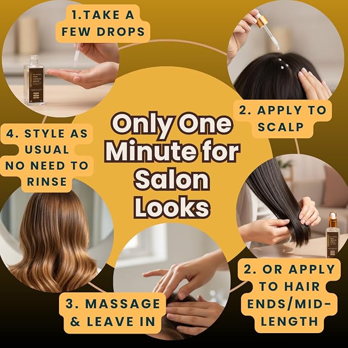 REVATOLOGY Hair Growth Serum and Leave-in Conditioner for Adults (Made in USA) Daily Use Formula 30 Oils and Herbal extracts Boosts Regrowth & Strengthens Roots | Cruelty & Chemical Free