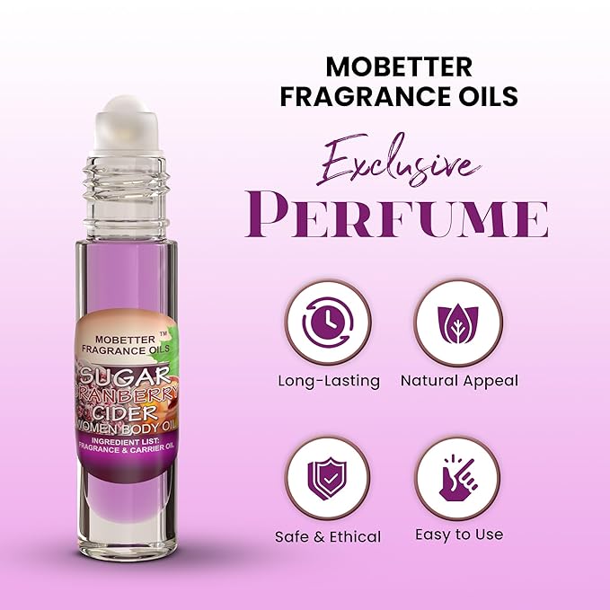 MOBETTER FRAGRANCE OILS Sugar Cranberry Cider Perfume Women Body Oil