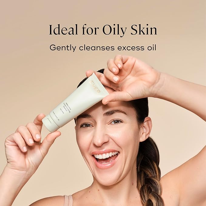 EVER Rebalance Gentle Purifying Cleanser – Purifying Gel Cleanser with Salicylic Acid & Willow Bark for Oily Skin, Deep Pore Cleanse & Blemish Control, Clean-Formulated - 3.5 fl oz