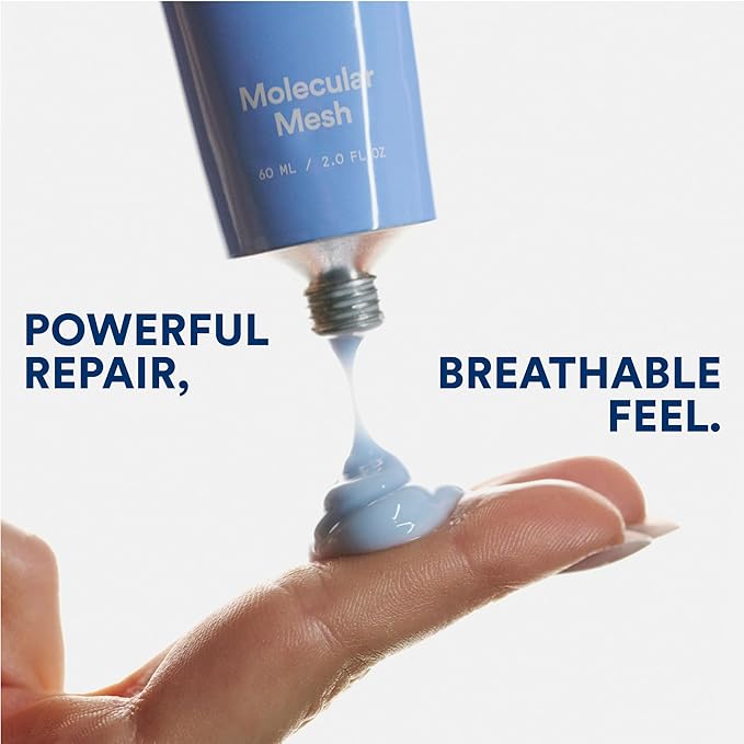 Experiment Molecular Mesh Barrier Repair Face Moisturizer - Soothing Lightweight Face Cream for Strength, Redness, & Irritation - Ectoin, Phytosphingosine, Centella 2 FL OZ - Vegan for Sensitive Skin