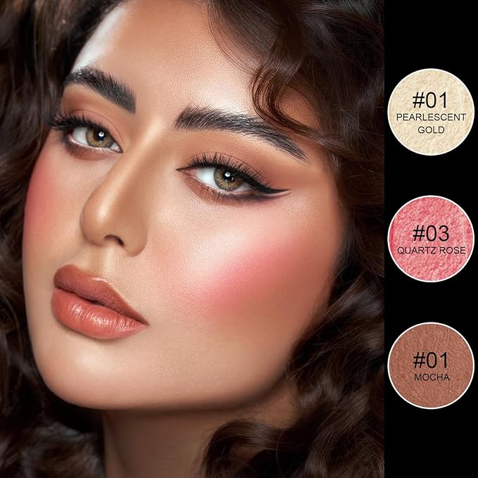 Scarman 6 Colors Cream Contour Stick Makeup Kit, Shades with Highlighter, Blush, Bronzer for Sculpting, Waterproof, Dewy & Matte Finish (SET A)