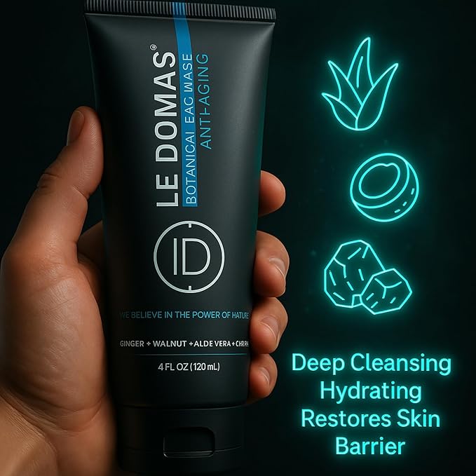 Body Wash & Face Wash Set for Men & Women – Natural Skincare with Aloe Vera, Rice & Coconut Charcoal, Hydrating Moisturizer & Oil Cleanser, Travel Size Skin Care Products for All Skin Types