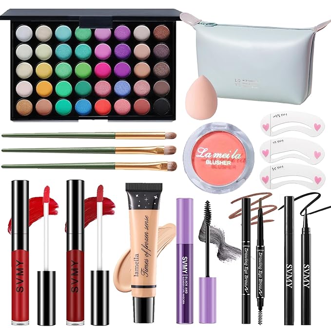 Makeup Set for Women, Makeup Full Kit for Beginners & Professionals, Travel Make up Set for Teens & Adults, Make up Gift Set for Girls, Eyeshadow Palette, Lip Gloss