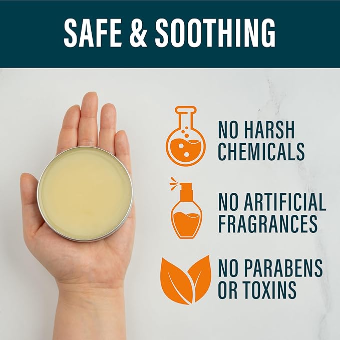 NUVADERMIS Tea Tree Oil Foot Balm – Effective Recovery Balm for Dry, Cracked Feet, Athlete’s Foot, Ringworm & Itchy Skin – Soothing Moisturizer – 2 oz