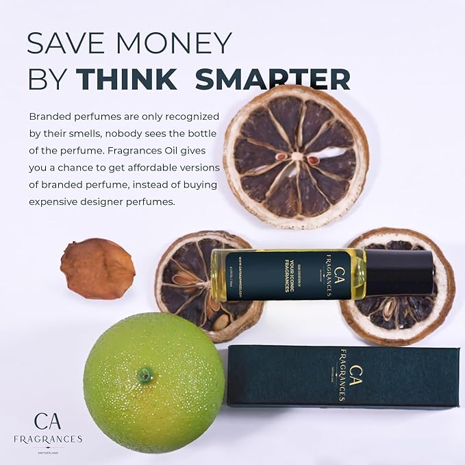 CA Fragrances Impression of Mademoiselle for Women Body Oil Alcohol Free Travel Size (10ml Roll On)