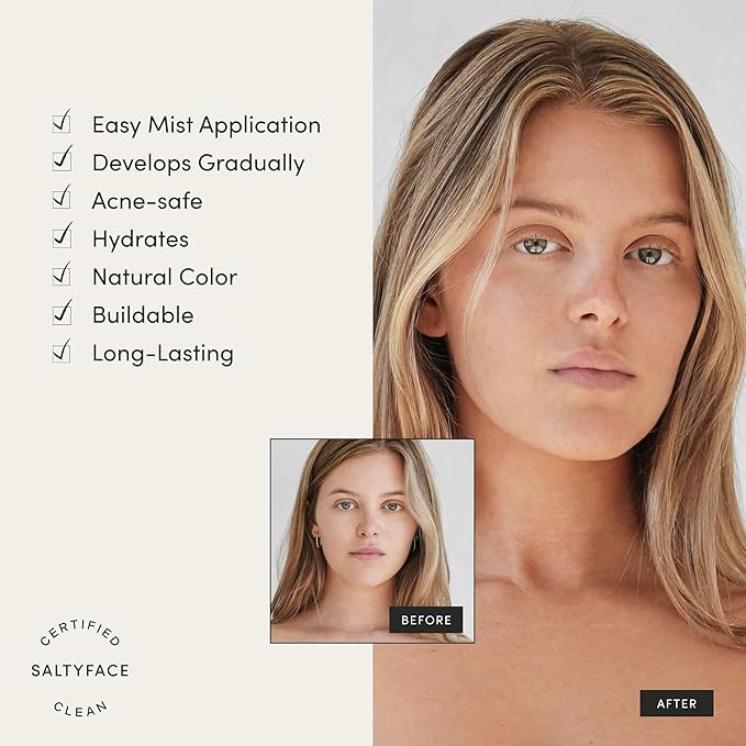 SALTYFACE - Tanning Water - Shade Light to Medium -1 FL OZ