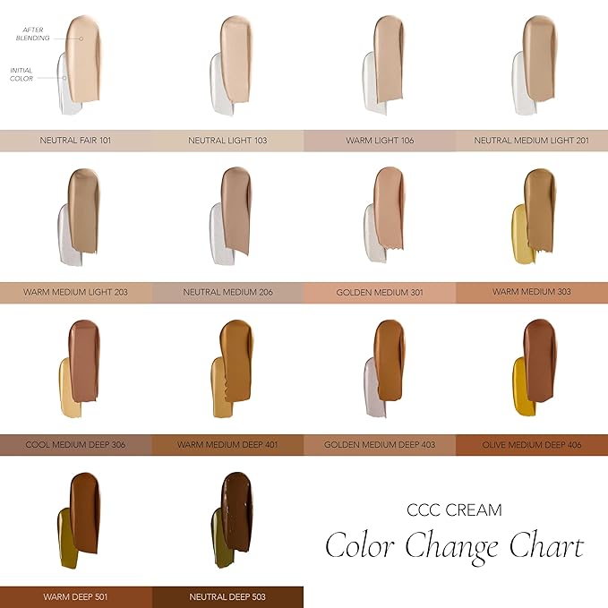 CLE Cosmetics CCC Cream (Cool Medium Deep 306 / SPF 50) - Color Correcting With Sunscreen - Lightweight, Hydrating Foundation - BB & CC Hybrid - Light to Medium Coverage - 1 fl oz