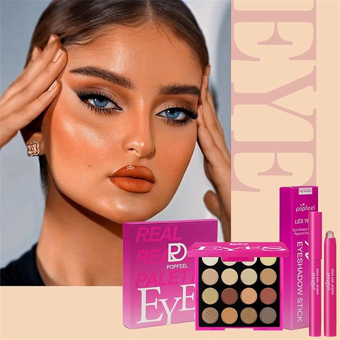 All in One Makeup Kit for Women Full Kit, Christmas Day Gifts Set for Women Girls, Hot Pink Makeup Essential Bundle Include Eyeshadow Palette Lipstick Blush Foundation Concealer Mascara Eyebrow Pencil