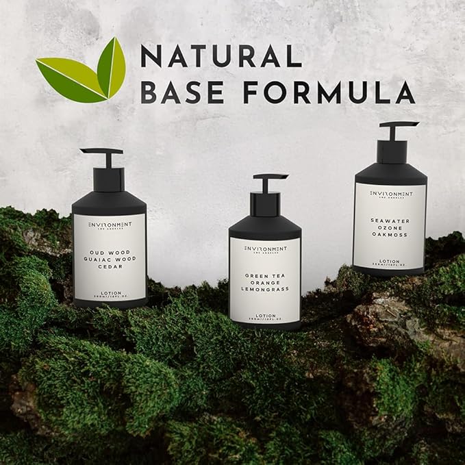 ENVIRONMENT Inspired by 5-Star Resort HCS, 300ml Luxury Scented Lotion (Sandalwood | Vanilla | Amber) Bathroom Luxury, Men & Women High-End Body Lotion, Hand Cream, Dry Skin Treatment