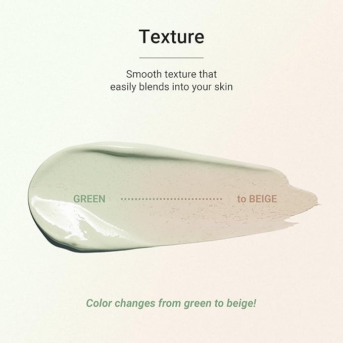 Meebak Cica Redness Solution Cream | Redness Relief for Face | Green Color-Corrector | BB Cream for Sensitive Skin | Green Color Corrector - Fair to Medium Skin