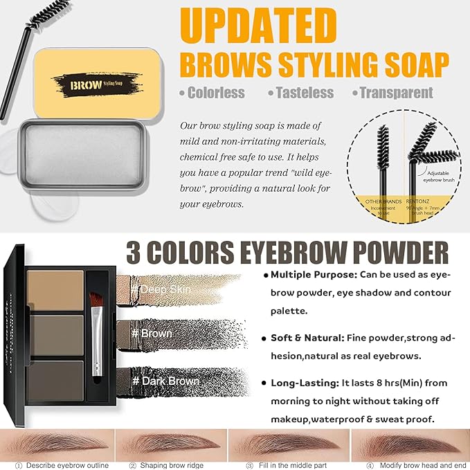 All in One Makeup Kit for Women Full Kit,Travel Make Up Gift Set for Women Teens Girls, Includes Eyeshadow,CC,Foundation,Lipstick,Mascara,Brush,Sponge,Brow Powder & Soap,Eyeliner,Primer,Contour,Bag