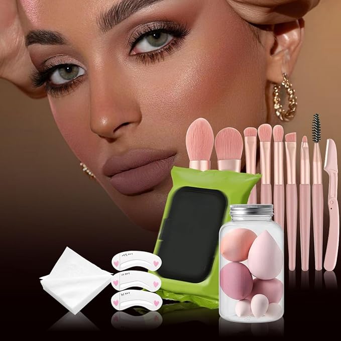 Makeup Set Box, Festival Surprise Assortment Gift with Professional Makeup Products, Cosmetics Set Party Favors for Women Girls Teenager, Vegan & Cruelty-Free, Set A