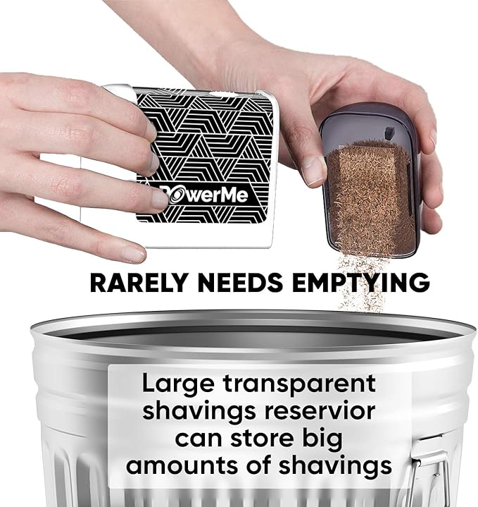 Electric Pencil Sharpener - Battery Powered for Kids, School, Home, Office, Classroom, Artists Ideal for Colored Pencils