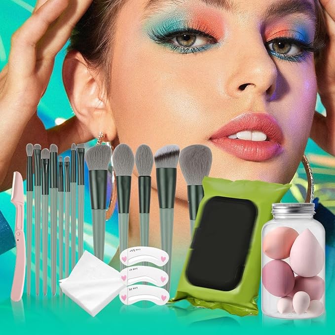 Makeup Set Box, Festival Surprise Assortment Gift with Professional Makeup Products, Cosmetics Set Party Favors for Women Girls Teenager, Vegan & Cruelty-Free, Set E