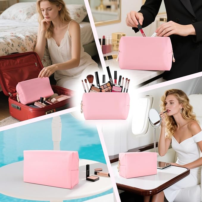 Makeup Full Kit for Beginners Girls Women, Travel Makeup Set Present for Her,Cosmetic Set Include Eyeshadow Blush Lip Gloss Peel Off Lip Stain Eyeliner Mascara Eyebrow Pencil Cosmetic Bag