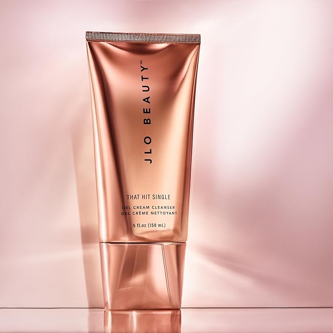 JLO BEAUTY Gel Cream Face Wash, Daily Facial Cleanser & Makeup Remover, Hydrating Sulfate Free Skin Care Formula with Antioxidants, Gentle Face Cleanser For Women, That Hit Single, 5 Oz