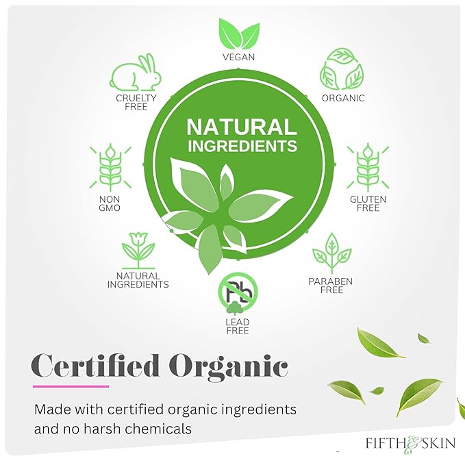 Fifth & Skin Better'n Ur Skin MINERAL MAKEUP PRIMER - Natural - Organic - Vegan - Cruelty Free - Hydrate, Minimize Pores & Lines - Lightweight, Non-Greasy - ALL Skin Types - Paraben Free - 1 oz.