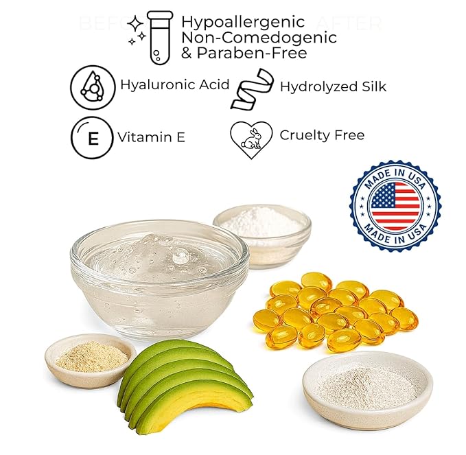 LUMINESS Liquid Mirage 3PC Kit - Color Changing Foundation with SPF 50 Primer & Makeup Brush, Hydrating & Lightweight Face Makeup, 4 in 1 Liquid Foundation, Concealer & Moisturizer (03 Tan)