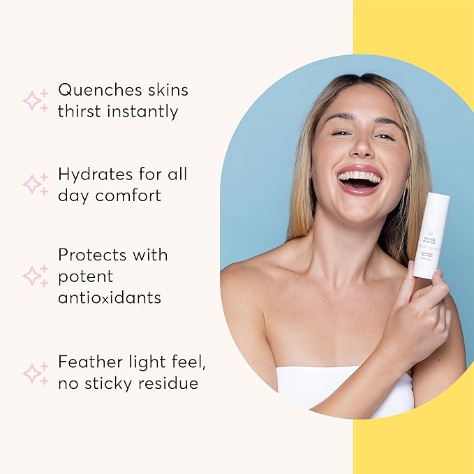 Hyaluronic Acid Serum for Face (1 Fl Oz) Gel Serum for Face, Hydrate, Plump, Brighten, Tone and Smooth the Appearance of Wrinkles, for All Skin Types, By Silver Mirror