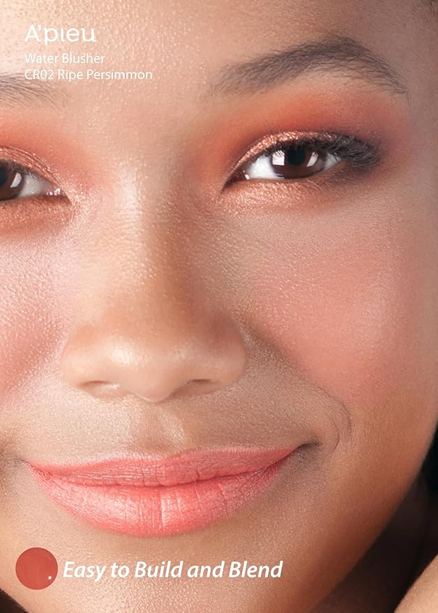 A'PIEU Juicy-Pang Water Blusher [CR02] – Fruity Liquid Blush for Cheeks, Buildable & Blendable Color, Hydrating Dewy Finish with Fruit Extract Blend & Rose Flower Water, 0.31 fl oz