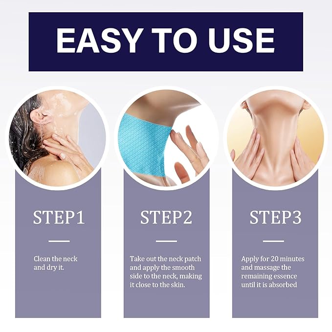 Neck Wrinkle Patches, 5PCS Anti Wrinkle Neck Tapes Improve Fine Lines, Firm and Moisturize and Tighten Sagging skin, Collagen Neck Lift Mask