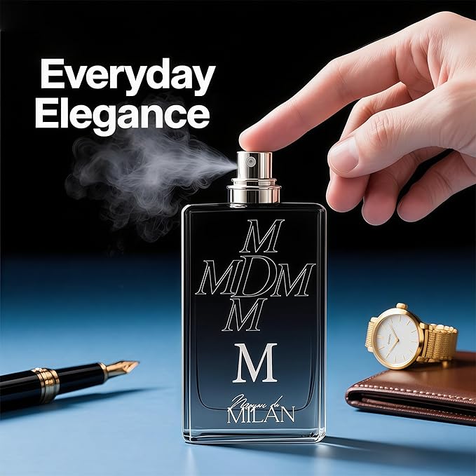 Men's Cologne Premium Fragrance Spray 100ml - Eau De Parfum - Long Lasting Sophisticated Scent for Daily Wear Inspired by Luxury Perfume(M for Men)