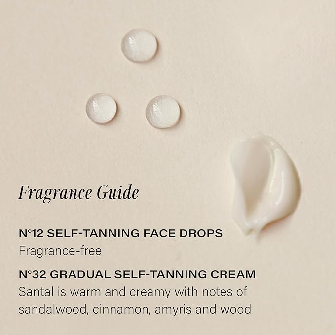 + Lux Unfiltered Mini Golden Hour Set - Includes N°32 Gradual Self Tanner in Santal 1.7 fl oz & N°12 Face Tanning Drops 0.27 fl oz - Travel Size Self Tanner - Vegan & Cruelty Free