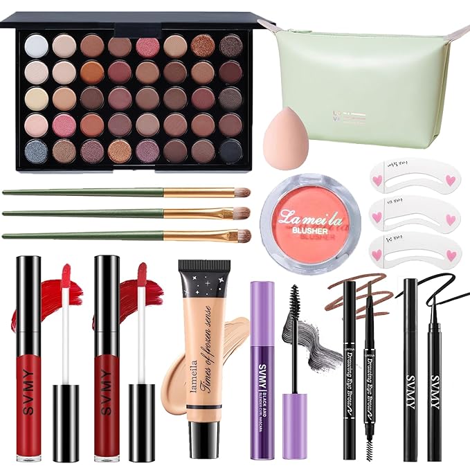 Makeup Set for Women, Makeup Full Kit for Beginners & Professionals, Travel Makeup Set for Teens & Adults, Makeup Gift Set for Girls, Eyeshadow Palette, Lip Gloss, Face & Eye Make up