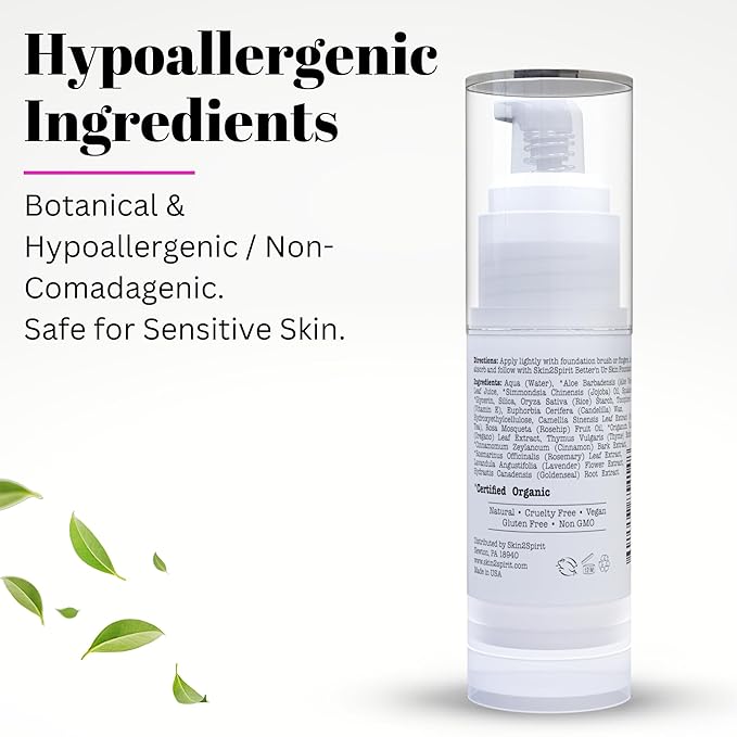 Fifth & Skin Better'n Ur Skin MINERAL MAKEUP PRIMER - Natural - Organic - Vegan - Cruelty Free - Hydrate, Minimize Pores & Lines - Lightweight, Non-Greasy - ALL Skin Types - Paraben Free - 1 oz.