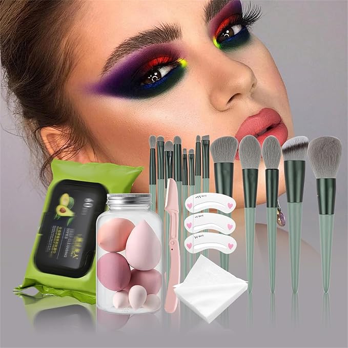 All in One Makeup Kit for Women Full Kit, Valentine's Day Gifts Set for Women Girls, Makeup Essential Bundle Include Eyeshadow Palette Lipstick Blush Foundation Concealer Mascara Eyebrow Pencil