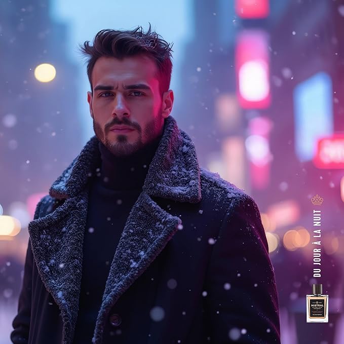 Mistral Men’s Cologne – Bourbon Vanilla Eau de Parfum | Warm & Sweet Masculine Scent with Vanilla, Patchouli & Sandalwood | Cruelty-Free & Long-Lasting Perfume for Men, Made in France - 3.4 Oz