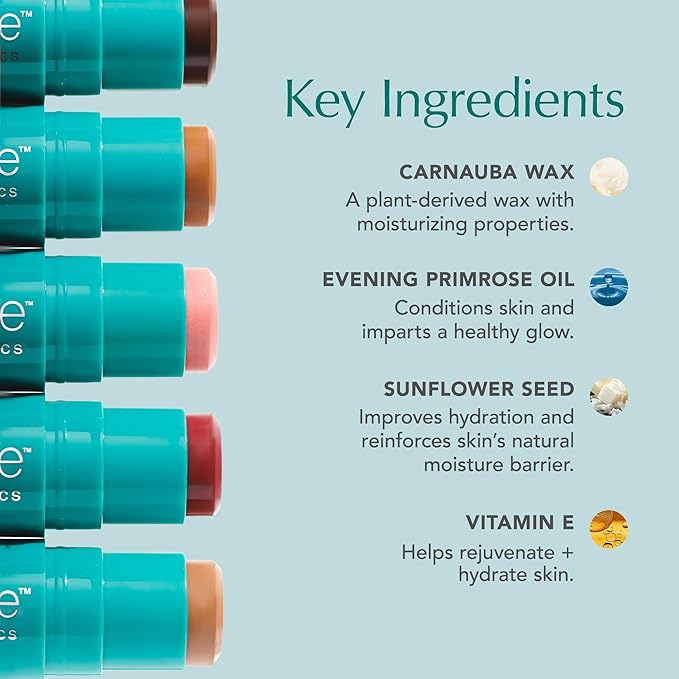 Thrive Causemetics Triple Threat Color Stick: Cream Bronzer & Contour Stick with Vitamin E, Evening Primrose Oil, Waterproof Smudge Proof Face Makeup Formula, Rhea (Light Golden)