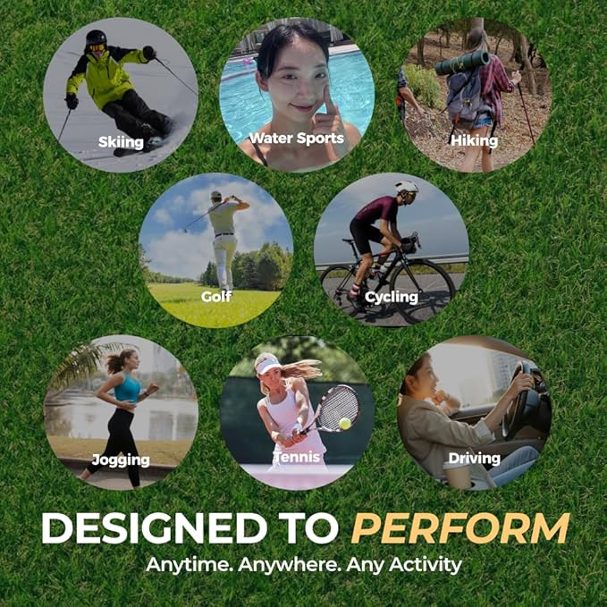 EASYDEW DW-EGF Peptide Clear Patch - Outdoor UV Block Ultra-Thin Transparent Sun Patches for Golf, Riding, Hiking, Driving - Adenosine, Glutathione, Hydrolyzed Collagen, 4 Packs