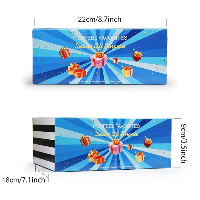 Makeup Set Box, Festival Surprise Assortment Gift with Professional Makeup Products, Cosmetics Set Party Favors for Women Girls Teenager, Vegan & Cruelty-Free, Set D