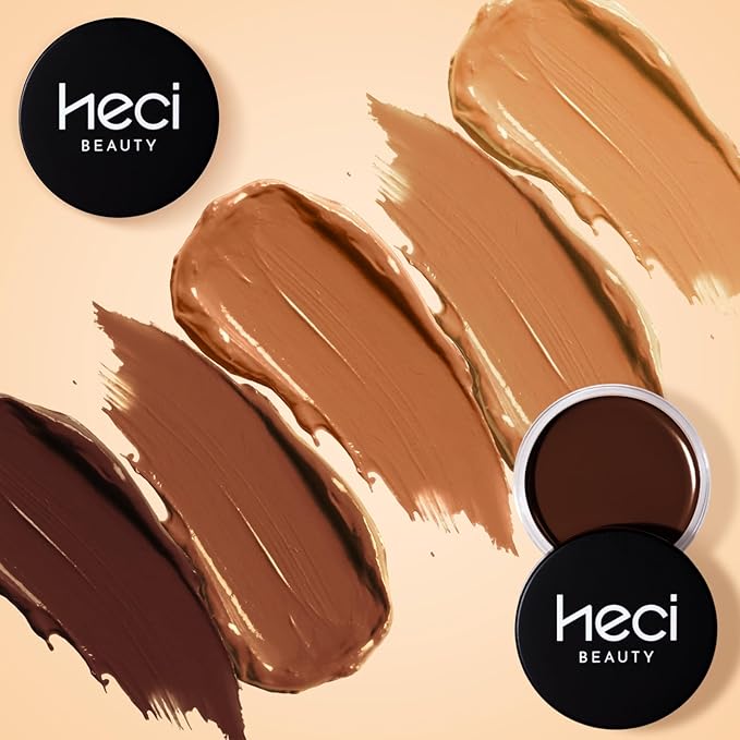 Cream Bronzer with Brush, Creamy & Highly Pigmented Formula, Blendable Cream Contour Makeup with a Natural, Matte Finish - Buildable Formula for Shimmer-Free, Deep, 0.7 Oz