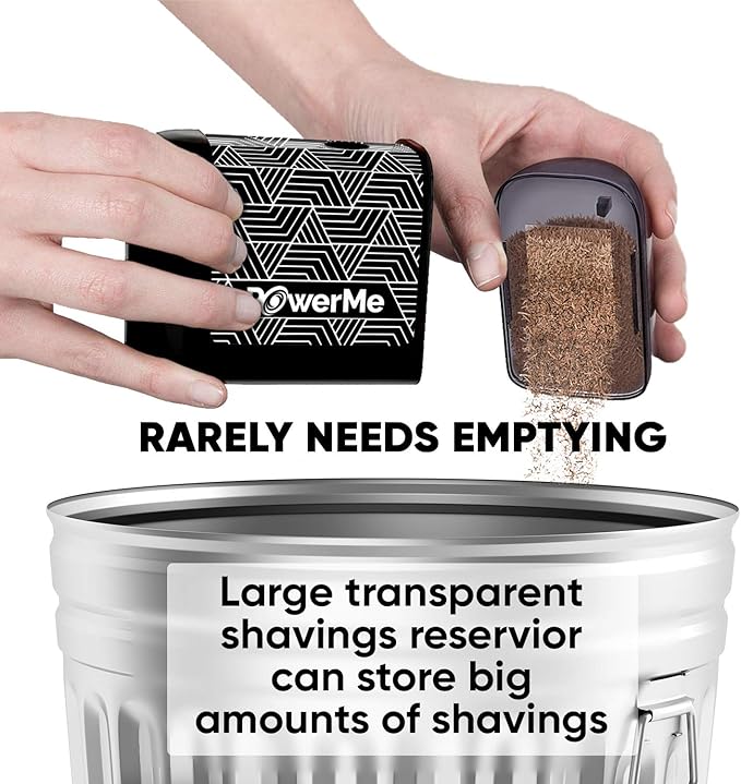 Electric Pencil Sharpener Battery Powered for Kids, School, Home, Office, Classroom, Artists Battery Operated Pencil Sharpener for Colored Pencils, Ideal for No. 2