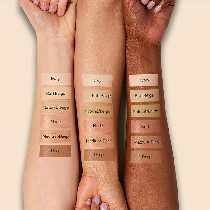 Air Cushion BB Cream Foundation - Mushroom Head CC Cream Concealer Makeup Base Water & Sweat-Proof, Create Flawless and Natural Look for All Skin Types (Natural)