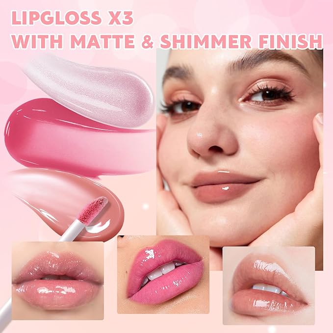 Color Nymph Makeup Sets for Women Teen Girls with 2-in-1 Travel Handbag, All In One Makeup Kits Full Kit Includes Eyeshadow Lipgloss Eyebrow Powder Highlighter Blush Mascara Eyeliner Lipliner & Puff