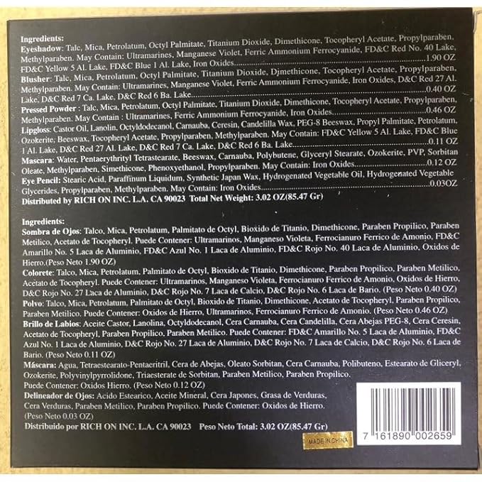 All in One BR 48 Makeup Color Kit # 0265 with 37 Eye Shadows, 5 Blushers, 1 Lipgloss, 1 Mascara, 1 Eye Pencil, 3 Pressed Powder - Create Stunning Looks with Ease