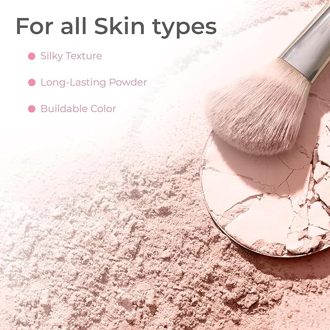 16pc Beginner Mineral Makeup STARTER KIT with 10 BRUSH SET (5gm)Sample Size Foundation, Primer, Blush, Bronzer, Setting Powder for Learning, Occasional Use & First Time Users, Travel Size Kit (Fair 2)