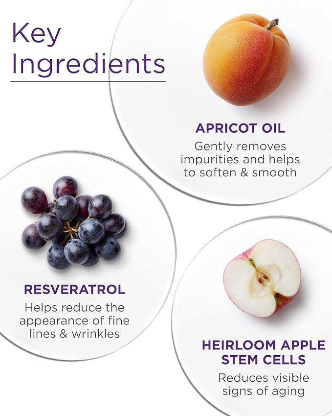 Andalou Naturals Age Defying Apricot Probiotic Cleansing Milk | Gentle Daily Hydrating Face Cleanser For Dry, Dehydrated Skin| With Fruit Stem Cell Complex | 6 fl oz